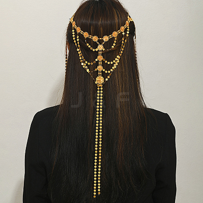 Arabian Style Brass Multi-layer Tassel Headpiece CX3790-1