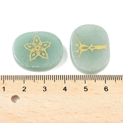 4Pcs 4 Styles Natural Green Aventurine Display Decorations G-F786-02C-05-1
