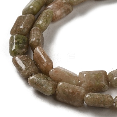 Natural China Unakite Beads Strands G-G085-A27-01-1