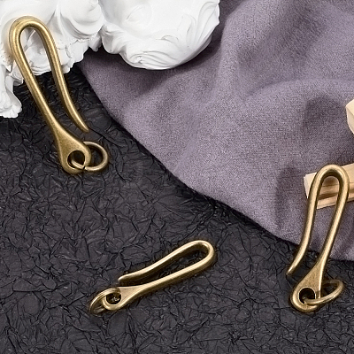 3Pcs 3 Styles Tibetan Style Alloy Hook Clasps FIND-CP0001-72-1