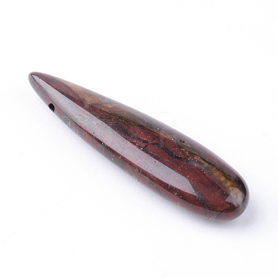 Natural Red Rainbow Jasper Pendants X-G-R392-03-1