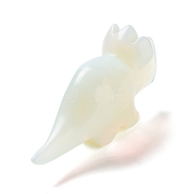 Opalite Carved Rhinoceros Figurines DJEW-P016-01J-1