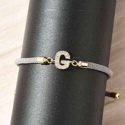 Adjustable Nylon Cord Bracelets BJEW-C096-01G-07-1