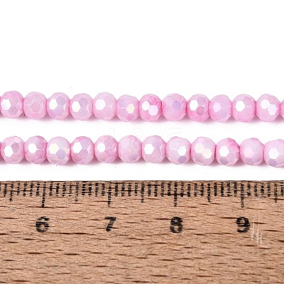 Anti-Tarnish Electroplate Glass Beads Strands EGLA-ZX010-4mm-02-1
