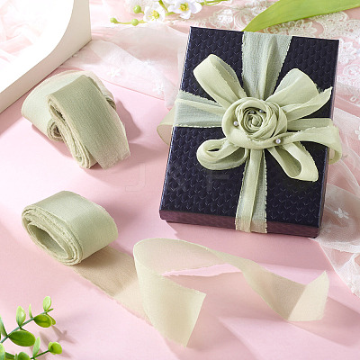 3 Rolls Frayed Polyester Ribbon OCOR-TA0002-97B-1