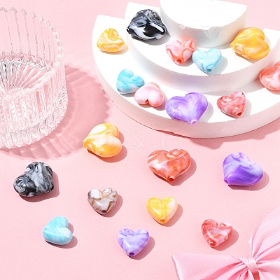 10Pcs Acrylic Beads OACR-YW0002-50-1