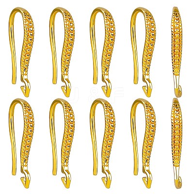 20Pcs Brass Earring Hooks ZIRC-SZ0005-18-1