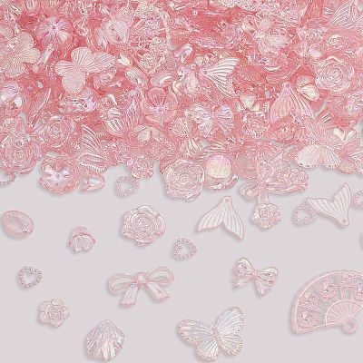 200g Transparent Acrylic Beads OACR-SP0001-86B-1