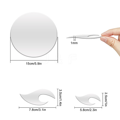 Sunflower Acrylic Mirrors Wall Stickers DIY-WH0167-49B-1