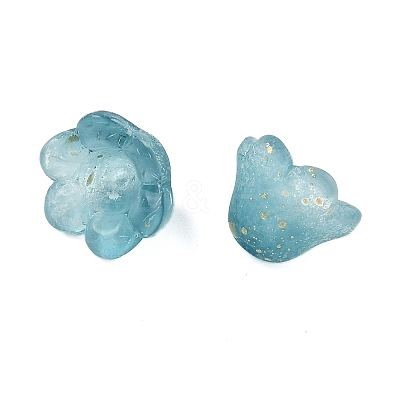 Frosted Glass Bead Cap FGLA-C001-01-1