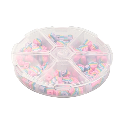 120Pcs 3 Style Handmade Polymer Clay Beads CLAY-YW0001-63-1