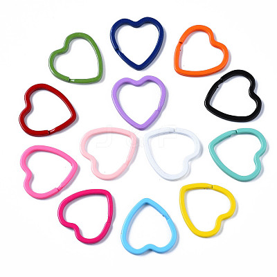 Spray Painted Iron Split Key Rings X-KEYC-S255-001-1
