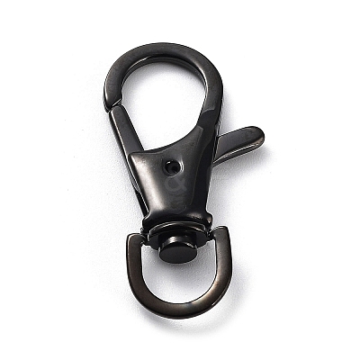 Ion Plating(IP) 304 Stainless Steel Swivel Lobster Claw Clasps STAS-I117-01B-01-1