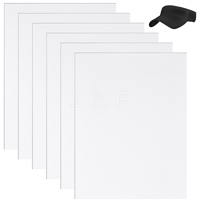 Cap Brim Plastic Board DIY-WH0591-246B-02-1
