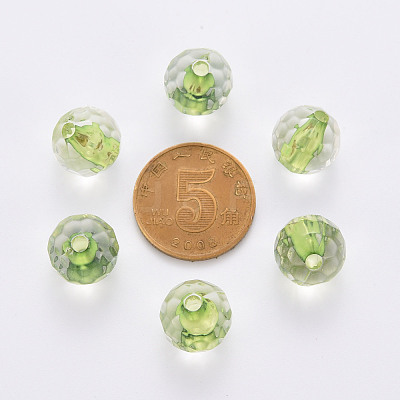 Transparent Acrylic Beads TACR-S154-11A-83-1