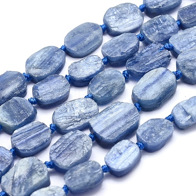Natural Kyanite/Cyanite/Disthene Beads Strands G-O170-22-1