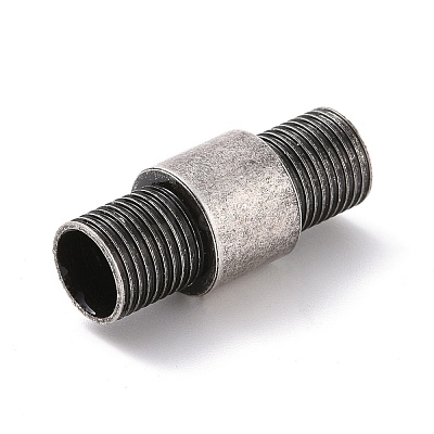Tibetan Style PVD Vacuum Plating 304 Stainless Steel Magnetic Clasps with Glue-in Ends STAS-G276-30AS-1