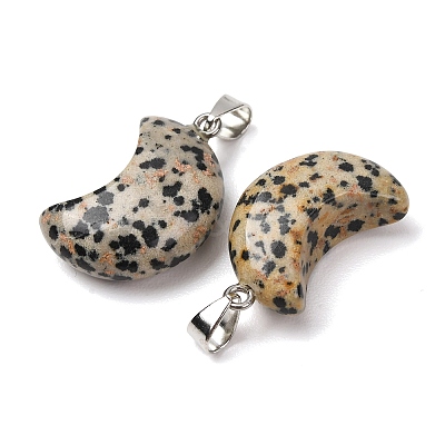 Natural Dalmatian Jasper Pendants G-F820-02L-16-1