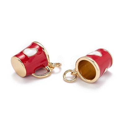 Brass Enamel Charms KK-P196-A-1