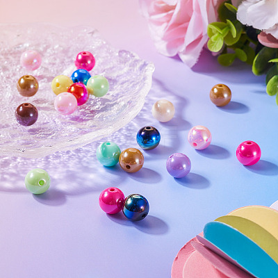 20Pcs Opaque Acrylic Beads OACR-TA0002-97-1
