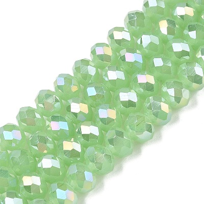 Electroplate Glass Beads Strands EGLA-A044-J8mm-B01-1