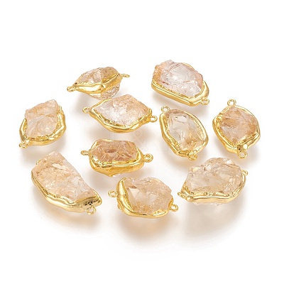 Natural Citrine Links G-P439-I01-1