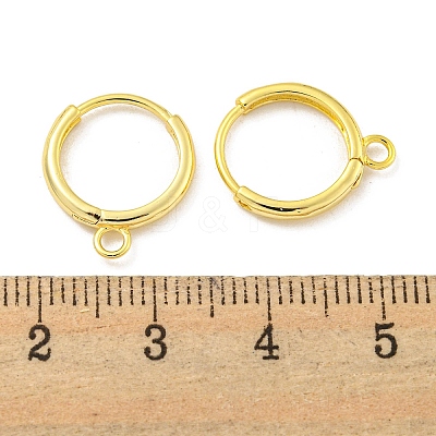 Brass Hoop Earring Findings KK-L211-021G-1