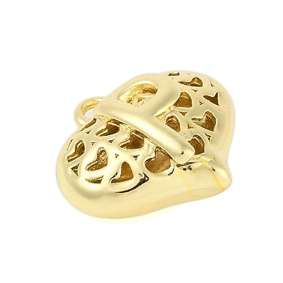 Hollow Brass Pendants for Valentine's Day KK-M289-03P-G-1