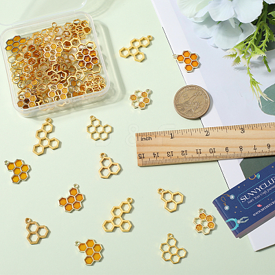 60Pcs 5 Style Alloy Pendants FIND-SC0005-93-1