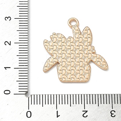 Small Potted Plant with Dog Alloy Enamel Pendants ENAM-I083-01KCG-03-1