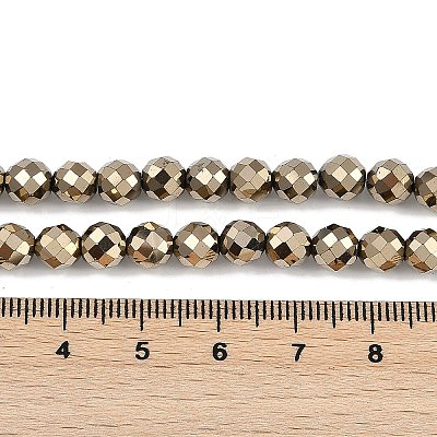 Electroplated Synthetic Non-magnetic Hematite Beads Strands G-H072-B01-01A-1