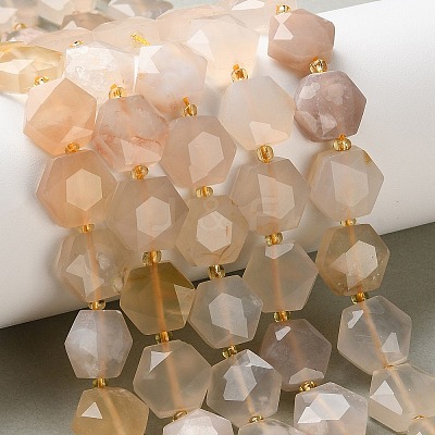 Natural Cherry Blossom Agate Beads Strands G-H344-B01-01-1