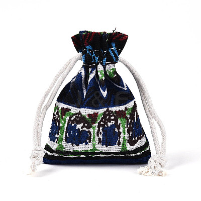 Ethnic Style Burlap Packing Pouches ABAG-N009-06A-02-1