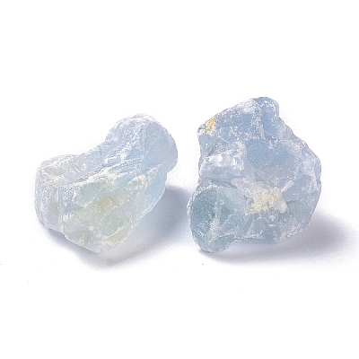Rough Raw Natural Celestite/Celestine Beads G-C231-07-1