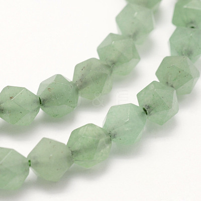 Natural Green Aventurine Beads Strands G-F523-02-6mm-1