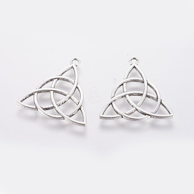 Tibetan Style Alloy Pendants TIBEP-19367-AS-NR-1
