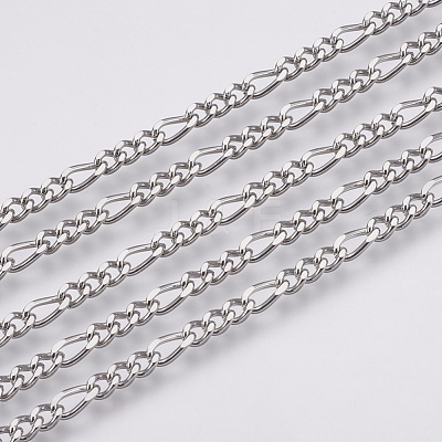 Tarnish Resistant 304 Stainless Steel Chains CHS-X0001-01P-1