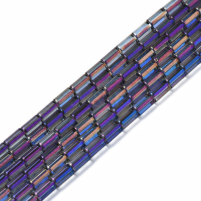 Electroplate Glass Beads Strands LS-EGLA-K014-B-FP09-1