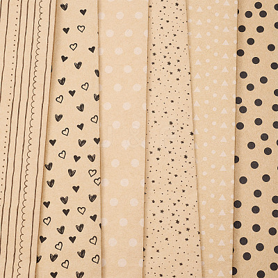 Heart Pattern Gift Wrapping Paper Sets DIY-TAC0020-48-1