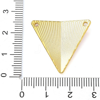 Rack Plating Brass Enamel Triangle Connector Charms KK-G515-09G-1