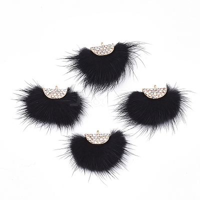 Faux Mink Fur Tassel Pendant Decorations FIND-T040-20-1