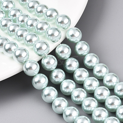 Glass Pearl Beads Strands HY-G002-01E-12-1