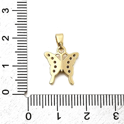 Brass Micro Pave Cubic Zirconia Charms KK-P336-16A-G-1
