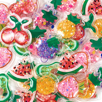 35Pcs 7 Styles PVC Plastic Cabochons KY-TA0001-43-1