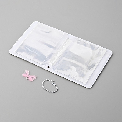 Heart Window Plastic Mini Photo Albums DIY-WH20062-42B-1
