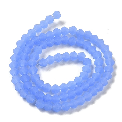 Imitation Jade Frosted Glass Bead Strands LS-EGLA-A039-J4mm-MD04-1