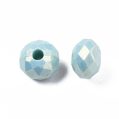 Spray Painted Acrylic Beads MACR-S280-03B-1