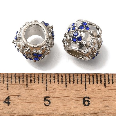 Rack Plating Alloy European Beads FIND-H005-22P-01-1