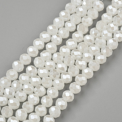 Electroplate Glass Beads Strands EGLA-A034-J4mm-A01-1