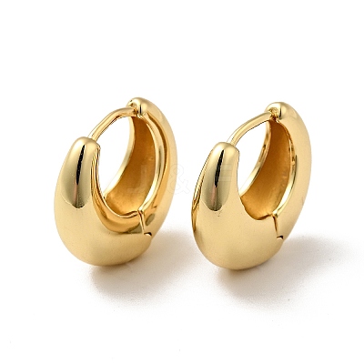 Rack Plating Brass Thick Hoop Earrings for Men Women EJEW-F288-06-1
